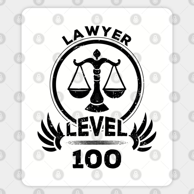 Level 100 Lawyer Gift For Lawyer Magnet by atomguy